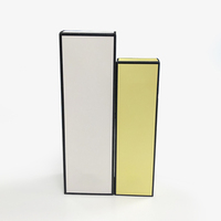 Caja de Papel Plegable con Relieve para Lápiz Labial, Embalaje Cosmético, Suero para el Cuidado de la Piel y Pestañas Postizas, Reciclable y Personalizable