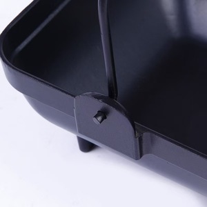 Casserole en <span class=keywords><strong>fonte</strong></span> avec couvercle en bois pour cuisine extérieure, jardin, maison, camping, barbecue et pique-nique - Product Image 4