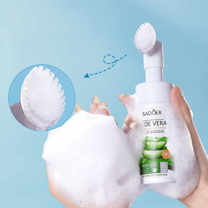 2pcs 300ml Kojic Acid Facial Cleansing Mousse, Deep Pore Cleansing, Large Capacity, Day And Night