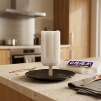 Crème glacée au riz collant de forme carrée, dessert glacé, emballage personnalisé, directement de l'usine pour supermarchés et magasins de proximité