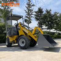 EVERUN EREL10 1ton prezzo di fabbrica piccola Mini batteria costruzione fattoria articolato caricatore elettrico ruote