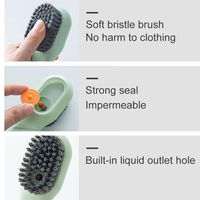 2025 nouveau lavage doux vêtements Sneaker nettoyage multifonctionnel liquide chaussures brosses avec distributeur chaussures brosse de nettoyage