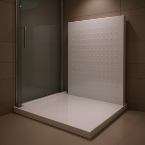Receveur de douche rectangulaire en céramique 80 x 120 cm H3.6 Blanc brillant - Product Image 3