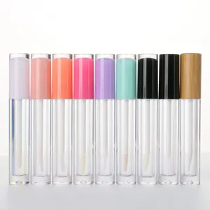 Hot Bán Nhà Sản Xuất Cầu Vồng Rỗng Lip Gloss Ống 5Ml Rỗng Lip Gloss Ống Mỹ Phẩm Trường Hợp