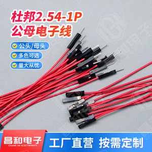 Cable con Conector Hembra Dupont 2.54 de Changhe Electronics, 1007 26 Rojo, 10cm, Longitud Personalizada, Color Disponible - Product Image 5