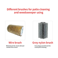 Brosse électrique à main sans fil alimentée par batterie au lithium Brosses de nettoyage de sols Rouleaux rotatifs Brosse balayeuse de mauvaises herbes