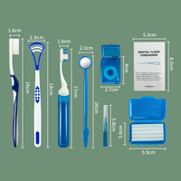 Produit de soins bucco-dentaires multifonctionnel 8 en 1, fournitures dentaires orthodontiques portables, soins bucco-dentaires, brosses à dents, kits d'hygiène dentaire