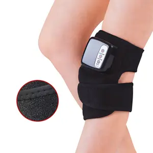 2023 New Hot-selling Portable Health Electric Heating Knee Joint Electric Knee Massager Black Body OEM Massage Belt Machine