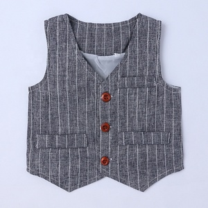 Nouvel ensemble de vêtements pour enfants automne-printemps, costume de <span class=keywords><strong>gentleman</strong></span> à manches longues pour bébés garçons, ensemble 3 pièces chushi - Product Image 6