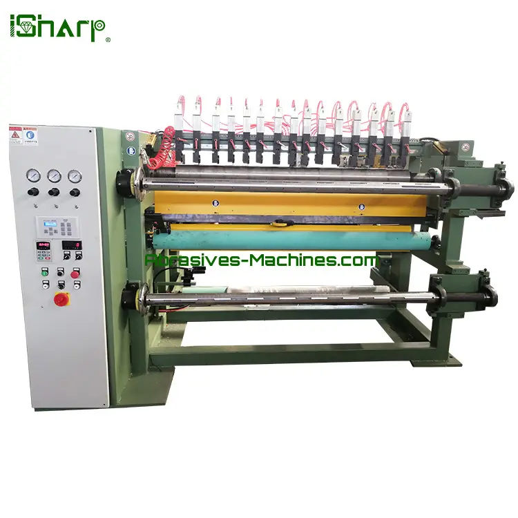 China manufacturer abrasive conversion machine jumbo roll slitting machine