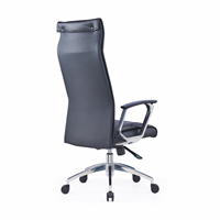 Chaise de bureau ergonomique en cuir à prix direct usine, chaise de direction inclinable avec réglage de la taille et pivotante pour l'école