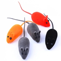 Jouet de souris en peluche de printemps, horloge drôle, jouet de chat en caoutchouc, son de flocage, jouets en forme de Rat, fournitures réalistes pour chiens et chats