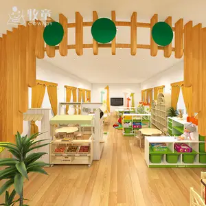 China projeto morden decoração da sala de aula do jardim de infância para o berçário creche