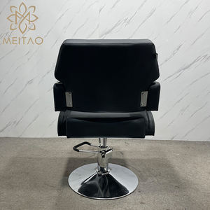 Vente en gros de meubles de salon de coiffure modernes, <span class=keywords><strong>coupe</strong></span> de cheveux hydraulique pour hommes et femmes, chaises de barbier professionnel en cuir doré - Product Image 4