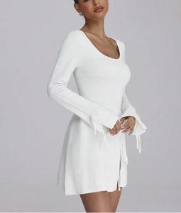 Ensemble deux pièces style doux pour les femmes automne et hiver Nouvel article Cardigan tricoté <span class=keywords><strong>mi</strong></span>-long, <span class=keywords><strong>pull</strong></span>, veste, <span class=keywords><strong>robe</strong></span> camisole - Product Image 2