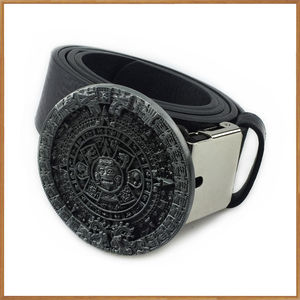 Produttori Designer personalizzato unico sagomato azteco calendario fibbia per uomo e donna - Product Image 3
