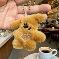Porte-clés en peluche en gros, cadeaux promotionnels, breloques de sac, design de personnage, mini jouet en peluche doux Kawaii, porte-clés en peluche personnalisé mignon