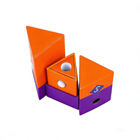 Boîte de cartouche triangulaire en carton biodégradable personnalisée, résistante aux enfants, emballage de boîte résistante aux enfants