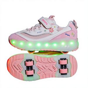 รองเท้าวิ่งเด็กคุณภาพสูงพร้อมไฟ LED ชาร์จผ่าน USB รองเท้าสเก็ตบอร์ดเด็กชายหญิงมีไฟ LED รองเท้ากีฬากลางแจ้งสำหรับเด็ก - Product Image 5