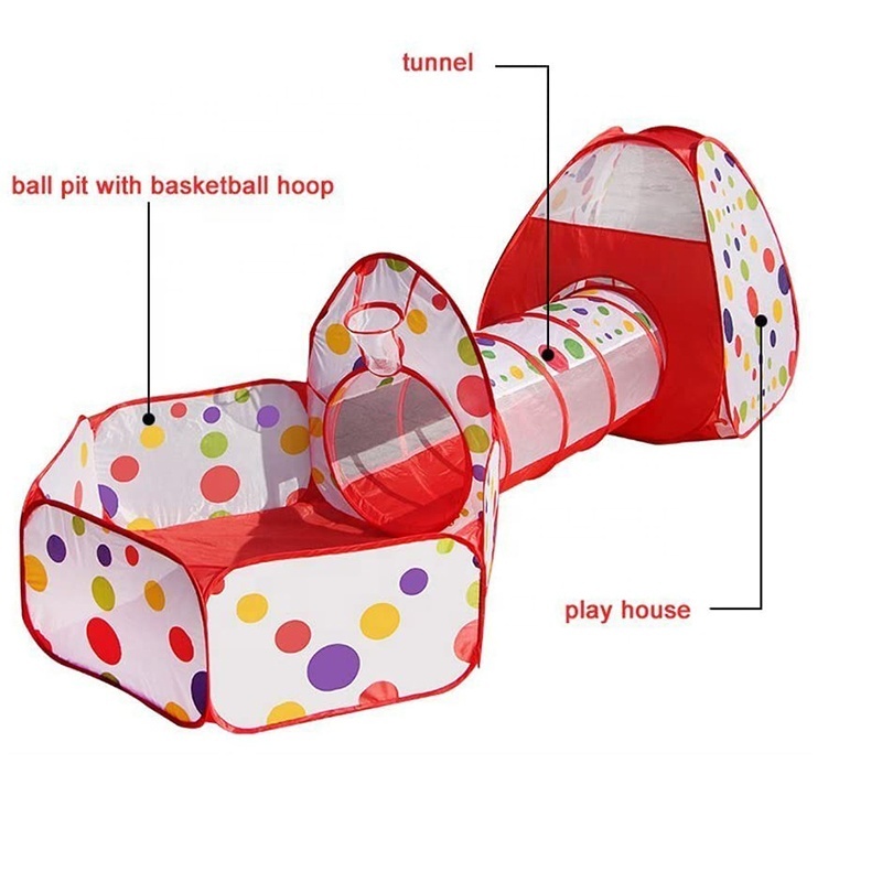 Indoor Outdoor Tunnel Tent House For Kids