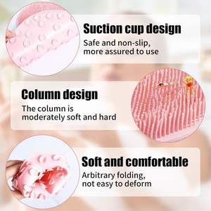 Tapis de bain antidérapant à ventouses multiples, brosse douce pour massage des pieds, tapis de salle de bain - Product Image 3