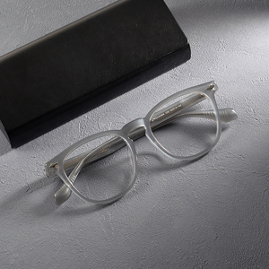 Lunettes d'ordinateur tendance à monture optique légère et pleine, avec verres en résine anti-lumière bleue, faits à la main, carrés et solides – Meilleures ventes - Product Image 5