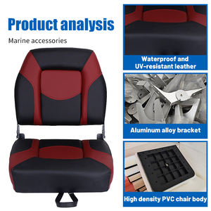 Asientos Plegables para <span class=keywords><strong>Barco</strong></span>, Resistentes al Sol y al Agua, Accesorio para Silla de Pesca en Yate, Uso Marino - Product Image 3