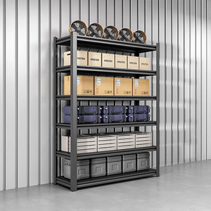 Étagère réglable de support en <span class=keywords><strong>métal</strong></span> multicouche de ménage appropriée au support de stockage tout en acier de <span class=keywords><strong>colonne</strong></span> épaissie d'entrepôt de sous-sol de garage - Product Image 2
