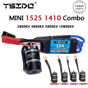 YSIDO <span class=keywords><strong>Mini</strong></span> 1525 1410 Bürstenloser Kombi motor 2800KV 3800KV 5800KV 18A ESC für Kyosho <span class=keywords><strong>Mr03</strong></span> Pro Atomic DRZ 1/24 1/28 1/32 RC Car - Product Image 2