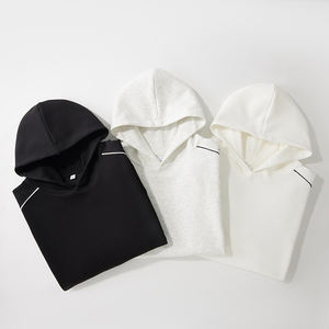 Sweat-shirt à capuche unisexe tendance en coton color block, nouveau, respirant, pour l'automne, ample, sweat-shirt à capuche lourd - Product Image 4