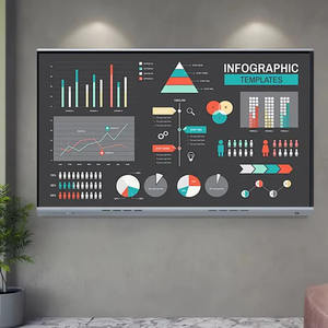 Tableau interactif intelligent grand format 100/110 pouces avec écran tactile, tableau blanc SKD pour l'éducation/<span class=keywords><strong>le</strong></span> bureau, 50 points de contact, tout-en-un - Product Image 6