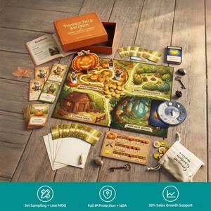 Pumpkin Field Arcanum Board Game Gnome Garden Stewards Family Strategy Game Full Color <b>Cardboard</b> Components Educational Fun - Product Image 1