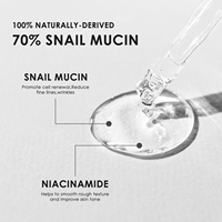 Nouveau sérum pour le visage d'escargot anti-rides sérum réparateur de peau lifting raffermissant fondu ridules niacinamide sérum de soin de la peau blanchissant