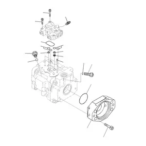 708-1T-00551 708-1T-00552 D31PX-22 Bulldozer Hydraulic Oil Piston Pump D39EX-22 Fan Pump For Komatsu