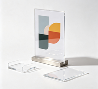 Support de table en acrylique personnalisé pour restaurant, boutique, exposition, mariage, publicité, décoration, présentoir de table en acrylique transparent