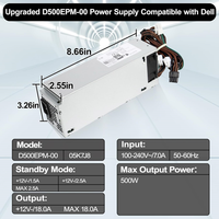 Alimentation 500W pour Dell Optiplex 3050MT 7060MT 7070MT 7080MT H460EBM-00 D500EPM-00 5K7J8 Y7R0X 500W