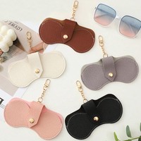 Étui à lunettes en cuir souple - Design imprimé tendance pour le rangement et la protection des lunettes de soleil Utilisation quotidienne