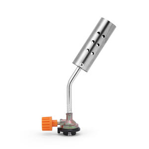 Pistolet à flamme court Hm en acier inoxydable, allumeur portable pour la cuisson en extérieur, outil pour barbecue au charbon de bois - Product Image 1