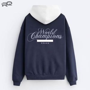 Sudadera con Capucha Essentials para Hombre, Corte Holgado, Felpa Gruesa, 100% Algodón, Calidad Premium, Cómoda, Diseño Sólido, Invierno - Product Image 1