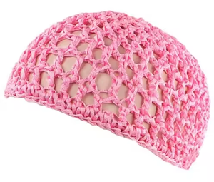 Filet à cheveux en maille <span class=keywords><strong>pour</strong></span> femme, style 'Quiet Girl', bonnet en crochet, <span class=keywords><strong>snood</strong></span>, couvre-tête de nuit, turban, filet à cheveux <span class=keywords><strong>tricot</strong></span>é fait main, filet enveloppant <span class=keywords><strong>pour</strong></span> cheveux - Product Image 3