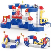 Set de Pistas Magnéticas Infinitas 3D KSF con Luces (115 Piezas) - Juguete de Construcción para Mayores de 5 Años