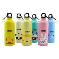 Bouteille d'eau en aluminium personnalisée HZ 500 ml, bouteille de sport pour l'extérieur, sublimation, Botella Aluminio