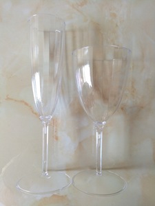 Modern <strong>Disposable</strong> 180ml Plastic Wine Goblet Transparent One-Piece Glass Wine Cup for Parties <strong>Drinkware</strong> for Water and Beverages - Product Image 5