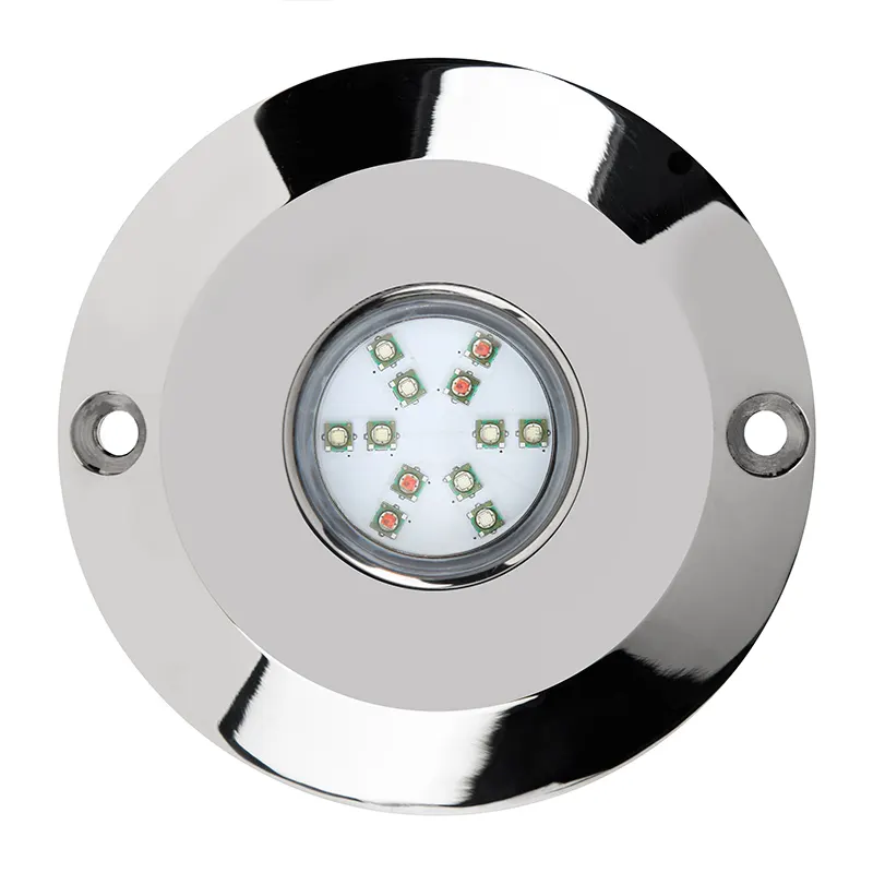 WEIKEN 60W 316 Acier Inoxydable Marine Bateau Lumière Étanche Surface Mount IP68 Sous-Marine LED Lumières