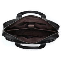 Vente en gros Sacs pour ordinateur portable en cuir pour bureau d'affaires Sacoche en cuir Porte-documents avocats Porte-documents en cuir véritable pour hommes