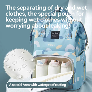 Sacs pour bébé personnalisés sac à dos multifonctionnel de grande capacité pour maman - Product Image 3