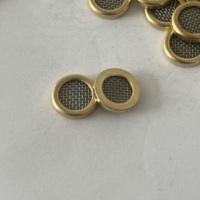 Saringan Pipa Rokok Lubang Persegi Baja Tahan Karat 25mm, Filter Cairan Logam untuk Pipa Tembakau