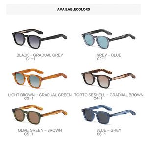 Gafas de Sol Ovaladas Polarizadas UV400 de Moda Gruesa 2025, Gafas de Sol de Acetato de Diseñador para Mujer, Gafas de Sol Retro Vintage para Hombre - Product Image 5