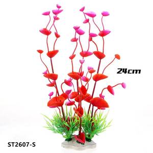 24 cm kunststof waterplanten kleurrijke simulatie kunstgras <span class=keywords><strong>aquarium</strong></span> plant decor - Product Image 5