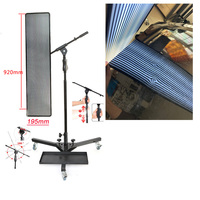 Lampe de détection de bosses ZHUO RUN : Bande lumineuse 6 LED pour détection de bosses, dommages par grêle, et réparation sans peinture (PDR)